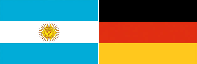 Argentinien gegen Deutschland
