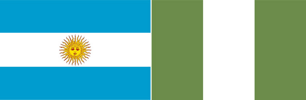 Argentinien gegen Nigeria