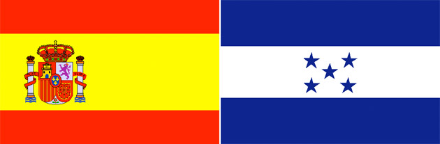 Spanien gegen Honduras